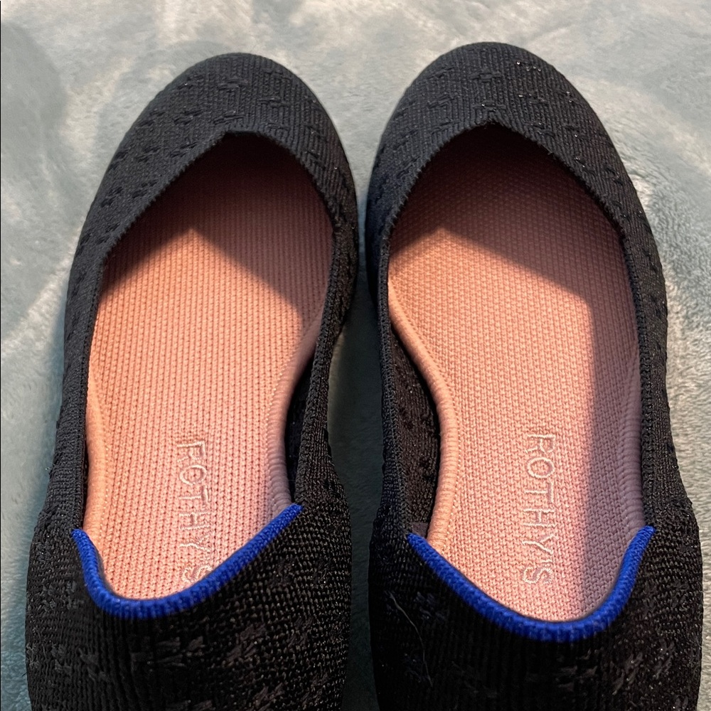 Authentic Rothy's Black Ballet Flats - Picture 4 of 11
